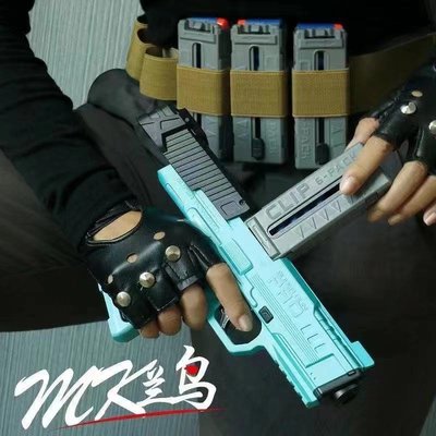 【炙哥】MK3 NERF 軟彈 手動 發射器 新式裝彈 握把金屬件加重 一次入彈六發 短NERF彈 生存遊戲 玩具 對戰