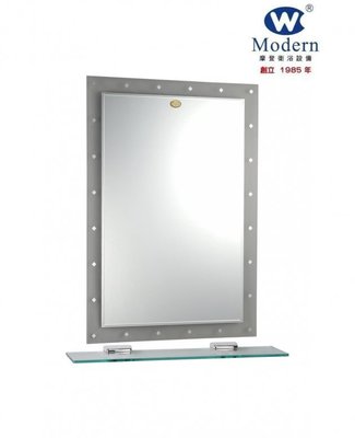 《台灣尚青生活館》摩登衛浴 NA-583 防霧鏡 化妝鏡 浴鏡 明鏡 浴室鏡子