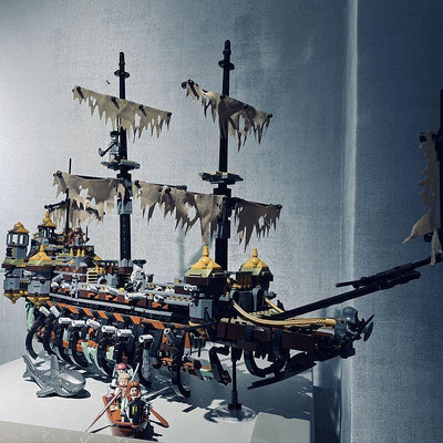 積木玩具 大型積木 益智積木 兼容樂高黑珍珠號加勒比海盜船模型拼裝玩具帆船積木男孩兒童禮物