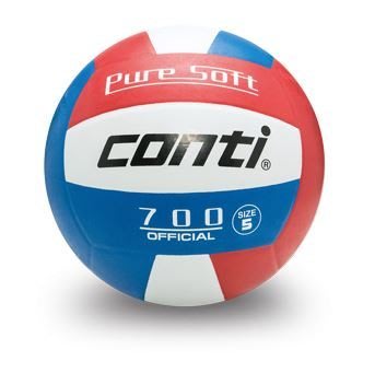 CONTI   超軟橡膠排球 (5號球) 紅/白/藍 V700-5-RWB  V700-4-RWB[迦勒]