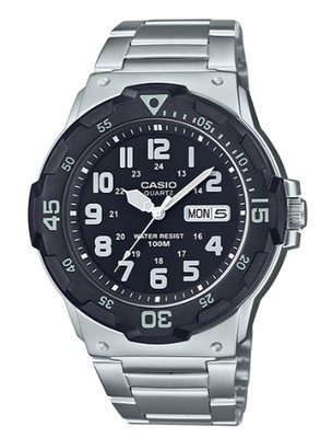 【萬錶行】CASIO 潛水風格不鏽鋼腕錶 MRW-200HD-1B