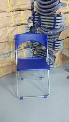 宏品二手傢俱館~大特價*EA400全新藍色折合椅*課桌椅 大學椅 會議椅 洽談桌椅 書桌椅 排椅 戶外椅