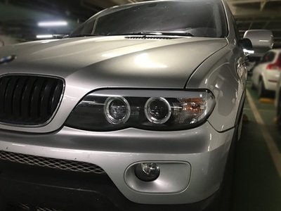 《※台灣之光※》全新 寶馬 BMW E53 X5 04 05 06年小改款專用黑底光圈魚眼投射大燈組 頭燈