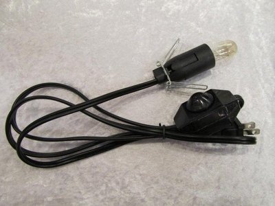 E12 喜馬拉雅山鹽晶燈(鹽燈)專用微調銅線加粗電線組 黑色 附2個燈泡