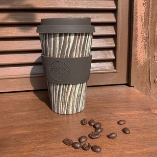 Ecoffee Cup 環保隨行杯14oz (樹紋棕) 咖啡杯 環保杯 隨行杯 星巴克