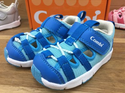 Combi太空漫步 幼兒機能涼鞋/慧星藍12.5cm