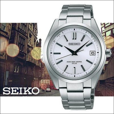 SEIKO BRIGHTZ 簡約大三針太陽能電波腕錶-39mm/7B24-0BH0S(SAGZ079J)