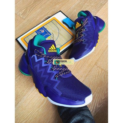 【正品】Adidas D.O.N.lssue #2 “Utah Jazz” 紫金 FV8959 休閒運動 籃球潮鞋