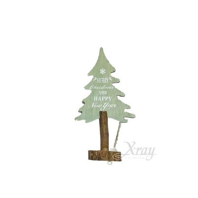 木製英文樹28CM，聖誕節/聖誕樹/聖誕木製品/佈置/裝飾/擺飾/道具/交換禮物，X射線【X020750】