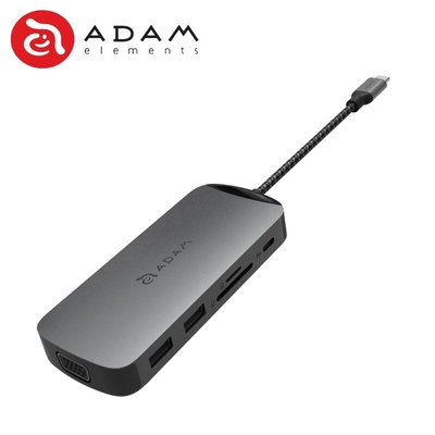 含稅附發票 ADAM 亞果元素 CASA Hub X USB-C 十合一多功能 轉接器 4K HDMI RJ45 讀卡機