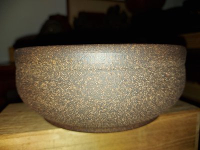 古川子岩礦茶盤  現代  款：盤底2000古川子  約17×6.6公分
