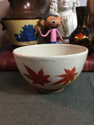  白明月藝術／古物雜貨店 日本手繪瓷碗