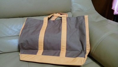 深棕色橘色手提手提袋