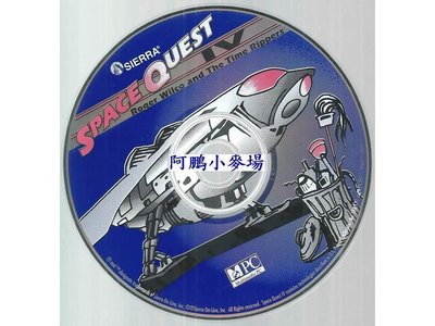阿鵬小麥場-無外盒電腦遊戲區-全新 SPACE QUEST IV 宇宙傳奇4 英文版-990元