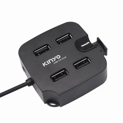 【含稅】KINYO USB2.0支架集線器 HUB-27 USB擴充座 USB2.0 HUB USB1分4
