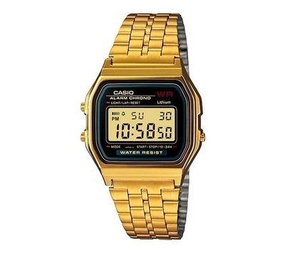 CASIO WATCH 卡西歐超輕量復古男女兼用情人節最佳錶賞腕錶 型號：A159WGEA-1DF【神梭鐘錶】