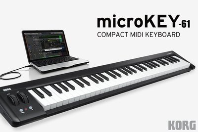 小叮噹的店-KORG Microkey2 61鍵 (K-61) 第二代 主控鍵盤 MIDI鍵盤