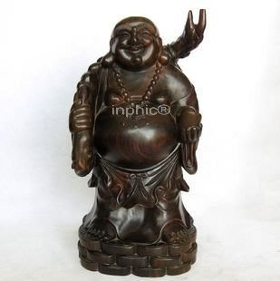 INPHIC-佛像 越南紅木工藝品木雕刻家居擺飾 招財彌勒佛像 布袋佛