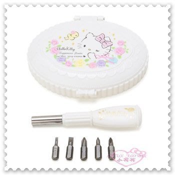 ♥小公主日本精品♥ Hello Kitty 玫瑰 蝴蝶結 DIY 居家 造型 螺絲起子工具組 33180403