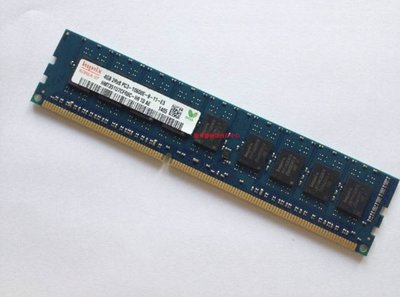 現代海力士4G 2RX8 PC3-10600E DDR3 1333 純ECC UDIMM伺服器記憶體