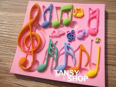 H68【TANSY SHOP】翻糖模具滿三件打八折！ 其他 音樂 音符 干佩斯 矽膠模具 翻糖DIY烘焙工具
