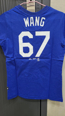 Majestic-MLB皇家隊王建民背號T恤藍2XS.XS