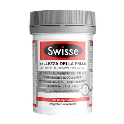 Swisse  Bellezza Della Pelle義大利版口服玻尿酸水光片30錠