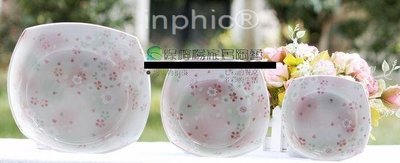INPHIC-陶瓷 美濃燒 有古窯櫻花 方形 大盤 大麵碗 湯碗 瓷碗