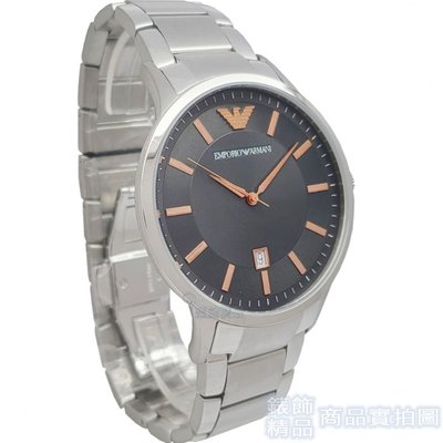 EMPORIO ARMANI AR2514手錶亞曼尼時尚型男日期玫金時標鋼帶男錶【錶飾