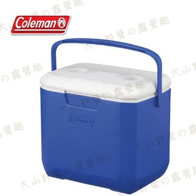 【露營趣】新店桃園 Coleman CM-27861 Excursion 海洋藍冰箱 28L 手提冰桶 露營冰桶