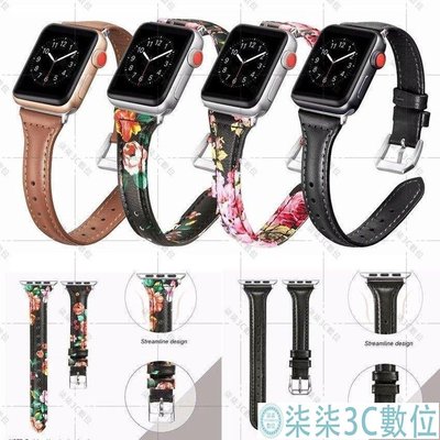 『柒柒3C數位』真皮 Apple Watch 錶帶, 適用於 series 6 SE 5 4 3 2 1 for iwa