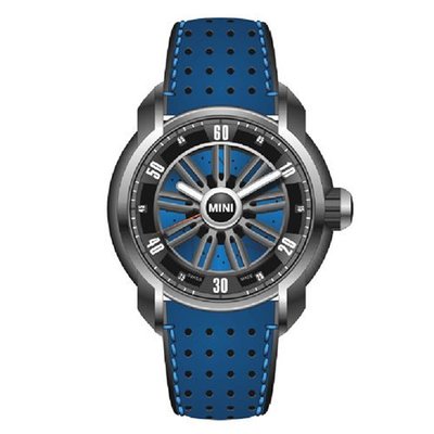 MINI Swiss Watches 輪框激速旋轉時尚皮帶腕錶-47mm/ MINI-160402