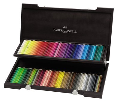 德國Faber-Castell藝術家級木盒典藏版 120色水性色鉛筆，贈送輝柏珍藏明信片乙組(5張)