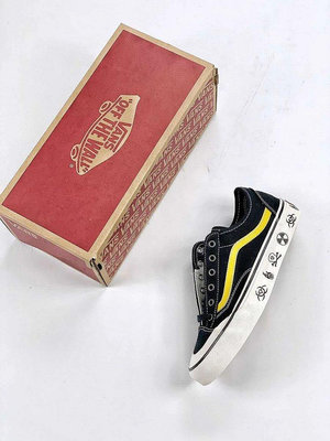 Max代購#Vans style36 黑金手工涂鴉帆布鞋半月包頭復古板鞋男鞋女鞋帆布鞋休閑