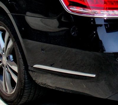 圓夢工廠 Benz W212 13~16 E220 E400 E500 E550 E63 改裝鍍鉻銀 後保桿側邊車身飾條