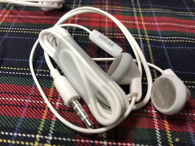 【盒裝拆售】保證原廠 SUGAR 原廠耳機(白色) 耳機線 3.5 SUGAR c11s/s11耳機