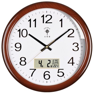 [40cm行事曆款]北極星靜音鐘錶客廳掛鐘臥室時鐘掛牆創意現代簡約掛表家用石英鐘