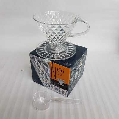 【日本進口】日本製~Key Coffee鑽石水晶濾杯（圓錐形）$315  1-4人用，耐熱樹脂