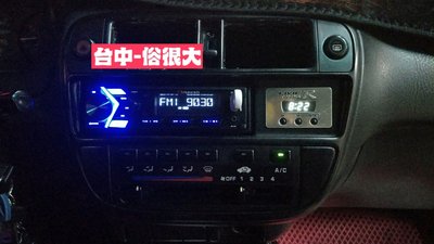 俗很大~日本中道 Nakamichi NQ711B 藍芽音響主機 USB/AM/FM/AUX-本田HONDA K8實裝車