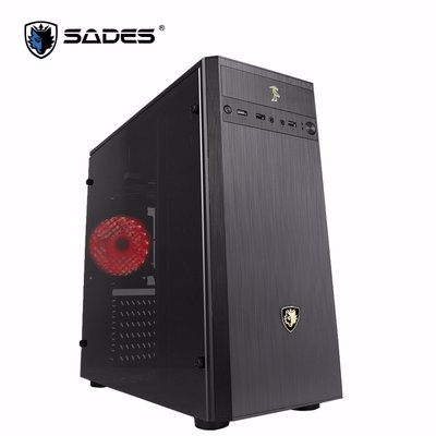 【鳥鵬電腦】SADES 賽德斯 貝努鳥 Bennu 黑 全透側電腦機殼 防震腳墊 可支援39公分顯示卡 SSD