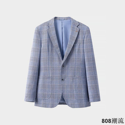 TOPMAN男裝【SPW】專櫃男裝 春季新款男士西裝外套 2粒扣西裝 男生上衣格紋休閒西裝外套 男生外套休閒外套