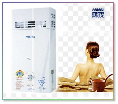 【 老王購物網 】鴻茂 H-6150 屋外抗風熱水器 大廈加強抗風型 瓦斯熱水器 12L