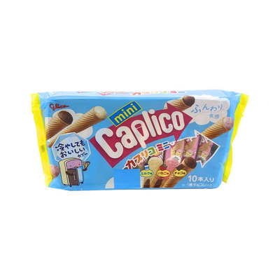 🇯🇵 日本 Glico 固力果 Caplico 三色 綜合迷你甜筒 餅乾 83g