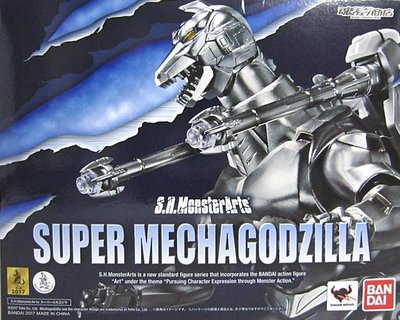 日本正版 萬代 S.H.MonsterArts SHM 超級機械哥吉拉 可動 模型 公仔 日本代購