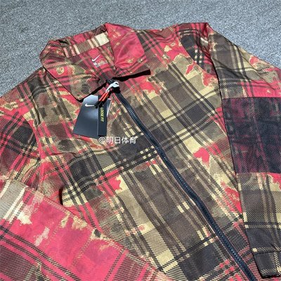 【熱賣精選】Nike/耐吉 KYRIE歐文男中長款格紋長袖襯衫夾克外套 CK6752-673