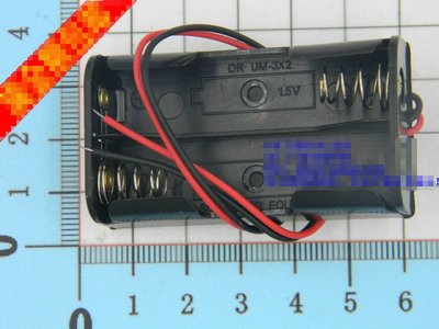 串聯 不帶蓋子和開關 2位元5號 電池座2節 AA電池盒電源供電DIY套件 (5個五拍) w87 [77945]