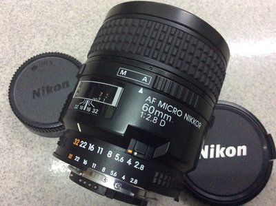 [保固一年] [明豐相機 ] Nikon AF Micro 60mm F2.8 D 1:1 微距鏡頭 定焦鏡頭