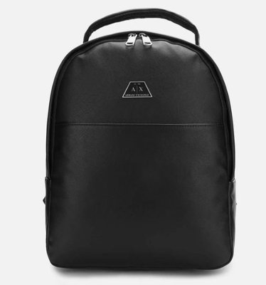 代購Armani Exchange Metal Logo Backpack都會休閒氣質時尚後背包