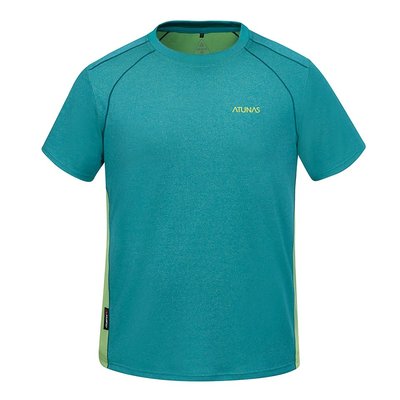 集山庄|ATUNAS 歐都納|男款POLARTEC短袖T恤 A-T1803M 深綠(防曬抗UV/透氣/吸溼排汗/快乾)