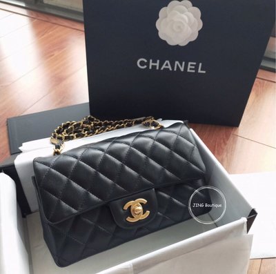 Chanel 現貨 新款 mini coco 20cm 黑色 復古 霧金 金鍊 羊皮 A69900 北市可面交 刷卡分期